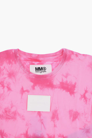 MM6 T-shirt Girocollo Effetto Tie Dye