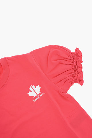 Puff Sleeve Crew-neck T-Shirt