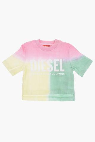 RED TAG Tie-Dye Effect TELLYLORI Cropped T-Shirt