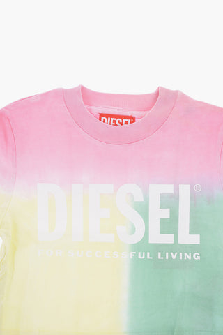 RED TAG Tie-Dye Effect TELLYLORI Cropped T-Shirt