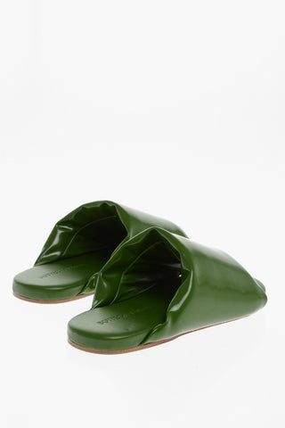 Brushed Leather Slippers