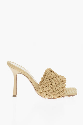 Braided Raffia LIDO Sandals Heel 11 cm