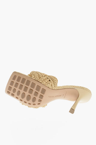 Braided Raffia LIDO Sandals Heel 11 cm