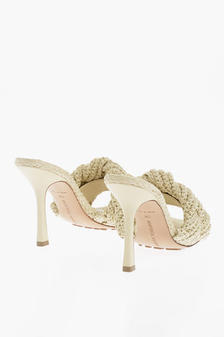 Braided Raffia LIDO Sandals Heel 11 cm
