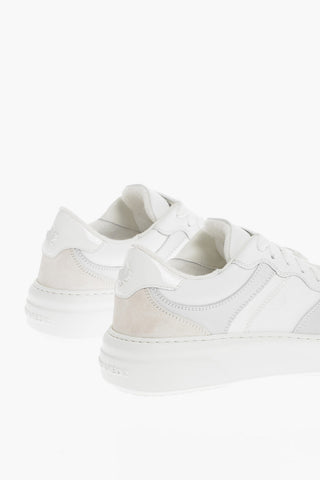 Solid color Leather BUMPER Low-Top Sneakers