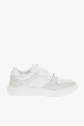 Solid color Leather BUMPER Low-Top Sneakers
