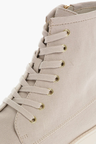 MICHAEL Canvas JAX Booties with Golden Details 5cm