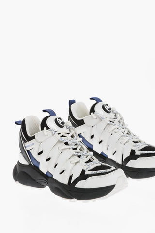 MICHAEL Leather And Mesh HERO Low Top Sneakers