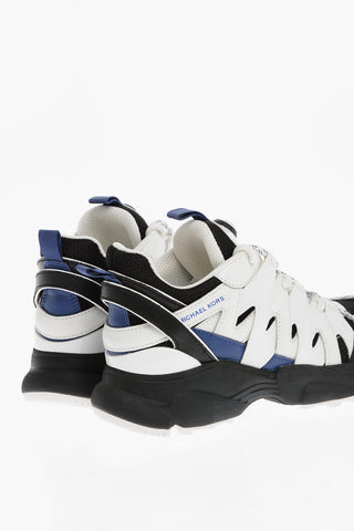 MICHAEL Leather And Mesh HERO Low Top Sneakers