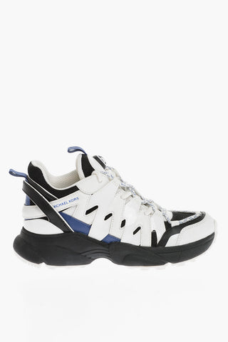 MICHAEL Leather And Mesh HERO Low Top Sneakers