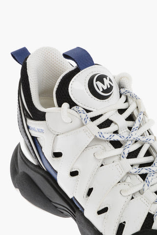 MICHAEL Leather And Mesh HERO Low Top Sneakers