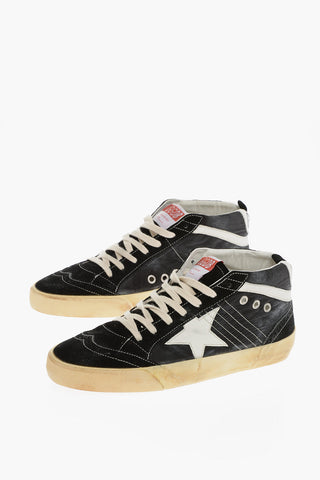 Vintage Effect Suede and Fabric MID STAR CLASSIC Sneakers