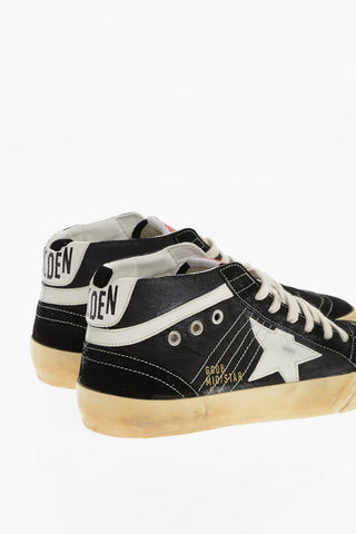 Vintage Effect Suede and Fabric MID STAR CLASSIC Sneakers