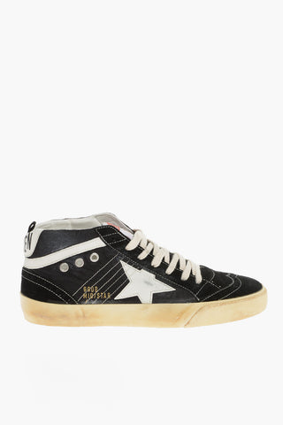 Vintage Effect Suede and Fabric MID STAR CLASSIC Sneakers