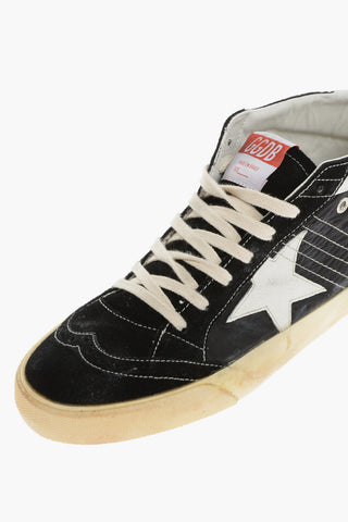 Vintage Effect Suede and Fabric MID STAR CLASSIC Sneakers