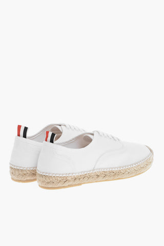 Cotton Espadrillas with Raffia Sole