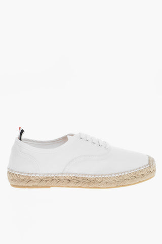 Cotton Espadrillas with Raffia Sole