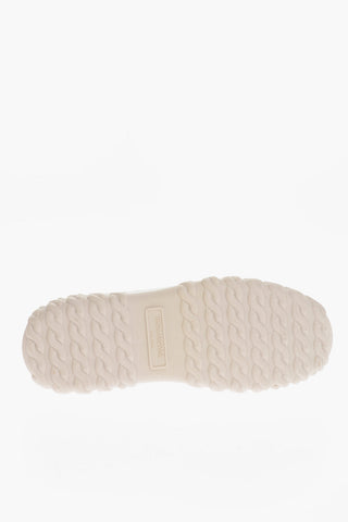 Two-Tone Leather Low-Top Sneakers