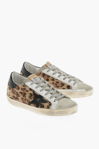Animal Patterned Ponyskin SUPER-STAR CLASSIC Low Top Sneakers