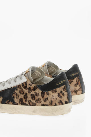 Animal Patterned Ponyskin SUPER-STAR CLASSIC Low Top Sneakers