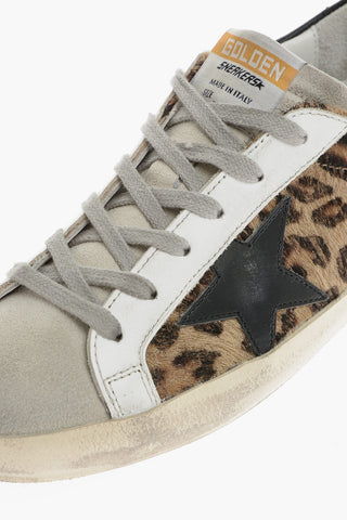 Animal Patterned Ponyskin SUPER-STAR CLASSIC Low Top Sneakers