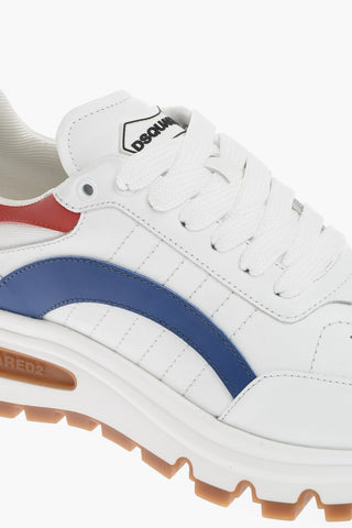 Sneakers Basse ROUNDS2 In Pelle con Suola Track