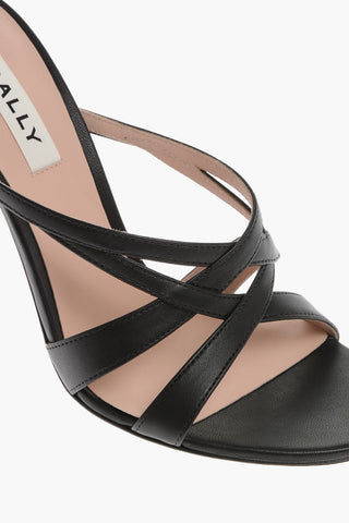 Leather CAROLYN Sandals with Sculpted Stiletto Heel 12cm