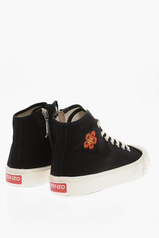 PARIS Sneakers Alte KENZOSCHOOL in Canvas con Zip Laterale