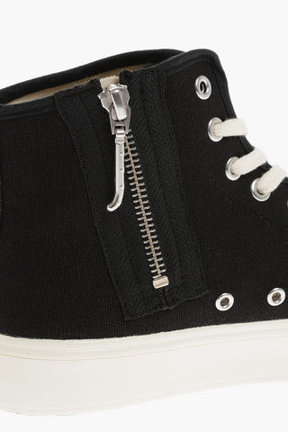 PARIS Sneakers Alte KENZOSCHOOL in Canvas con Zip Laterale