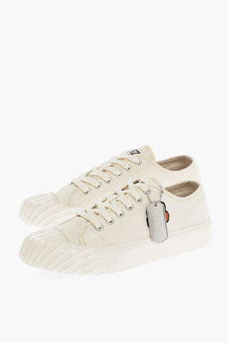 PARIS Sneakers Basse KENZOSCHOOL in Canvas con Ricamo Fiore