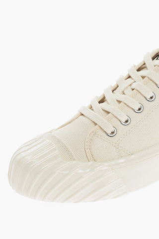 PARIS Sneakers Basse KENZOSCHOOL in Canvas con Ricamo Fiore