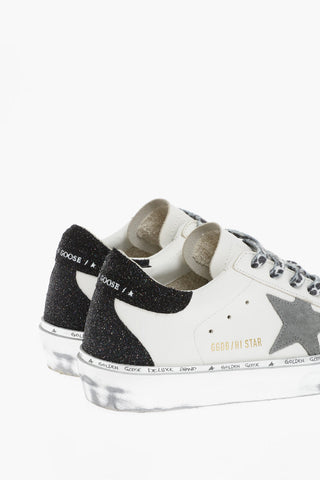 Leather HI STAR CLASSIC Low-Top Sneakers with Glitter Detail