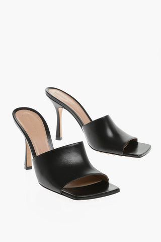 Sabot Open Toe In Pelle Tacco 10 cm