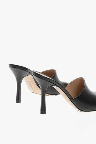 Sabot Open Toe In Pelle Tacco 10 cm