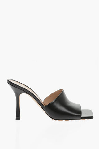 Sabot Open Toe In Pelle Tacco 10 cm
