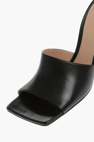 Sabot Open Toe In Pelle Tacco 10 cm