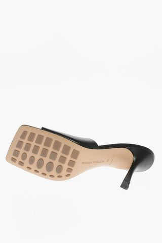 Sabot Open Toe In Pelle Tacco 10 cm