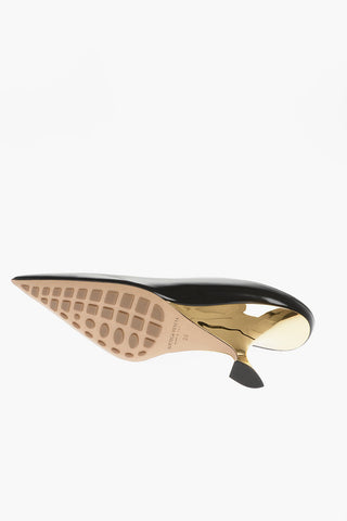 Pumps mit schmaler Spitze ROCKET mit 9 cm metallischem Absatz