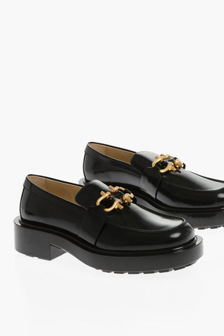Patent Leather Clamp Loafers