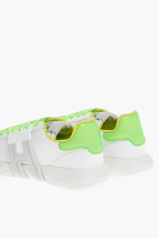 Leather Low Sneakers 3R with Contrasting Details