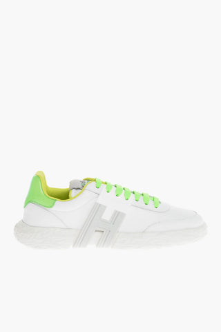 Leather Low Sneakers 3R with Contrasting Details