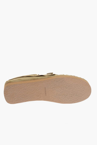 Front Lace-up Fastening Suede Loafers