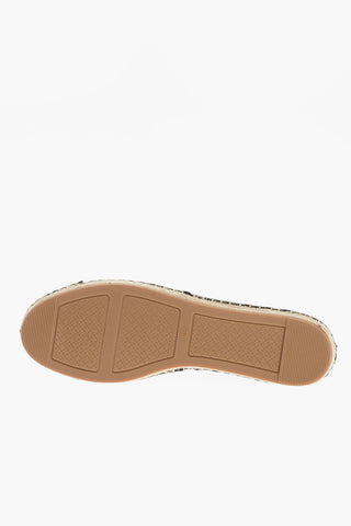 Leather Espadrilles with Patent Toe
