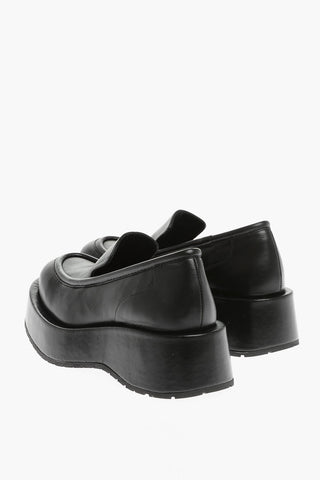 Leather GAEL Loafers with Platform 5cm