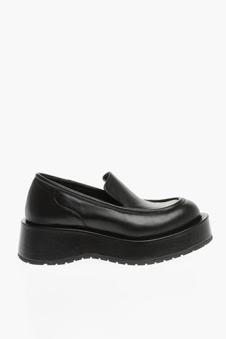 Leather GAEL Loafers with Platform 5cm