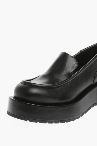 Leather GAEL Loafers with Platform 5cm