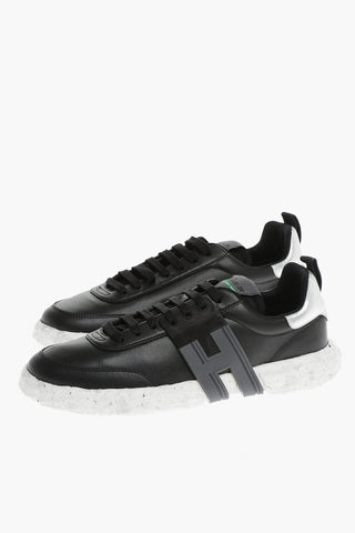 Sneakers Basse 3R in  Pelle con Applicazione Monogram