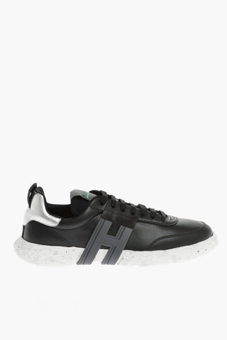 Sneakers Basse 3R in  Pelle con Applicazione Monogram