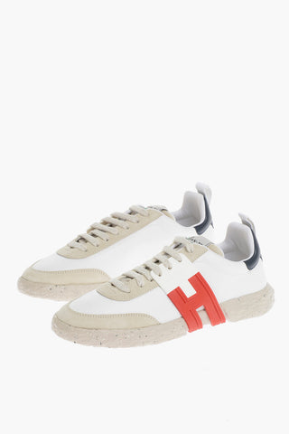 Sneakers Basse 3R in  Pelle con Sola in Gomma