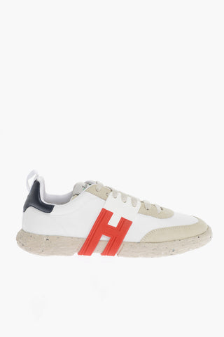 Sneakers Basse 3R in  Pelle con Sola in Gomma